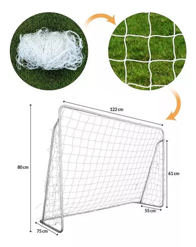 Pack Mini Arcos De Futbool Sin Marca Blanco 122X80X33Cm