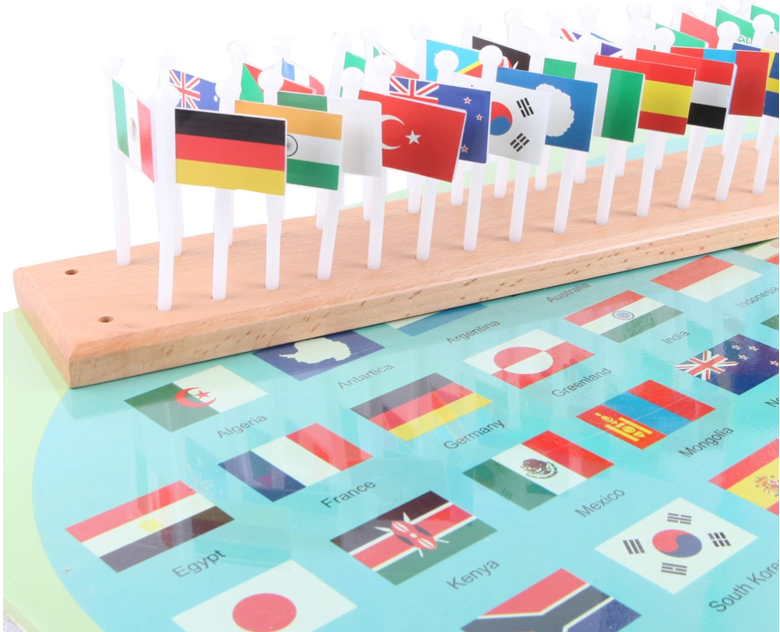 Flags Of The World Montessori Geografia Herramientas Educativas Juguetes De Aprendizaje Preescolar Temprano En Casa