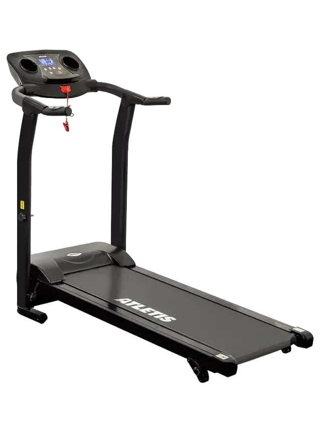 Trotadora Plegable Atletis M200 Inclinación 3 Niveles 12 km/h, Negro