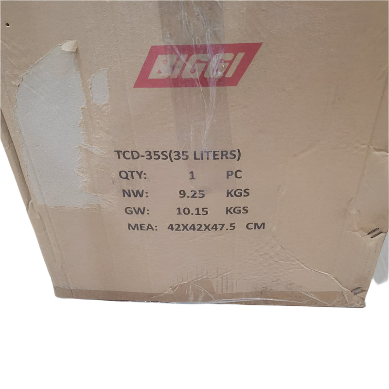 Termo Mantenedor Para Solido Con Tapa 6 Ganchos Biggi Tcd-35s Inox 35 Litros