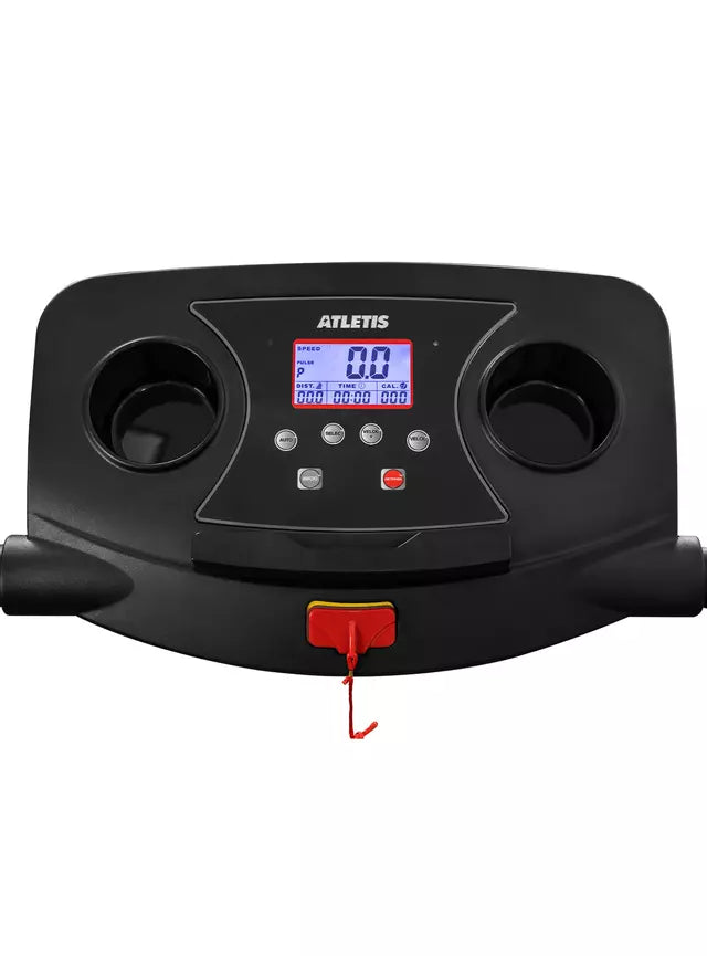 Trotadora Plegable Atletis M200 Inclinación 3 Niveles 12 km/h, Negro