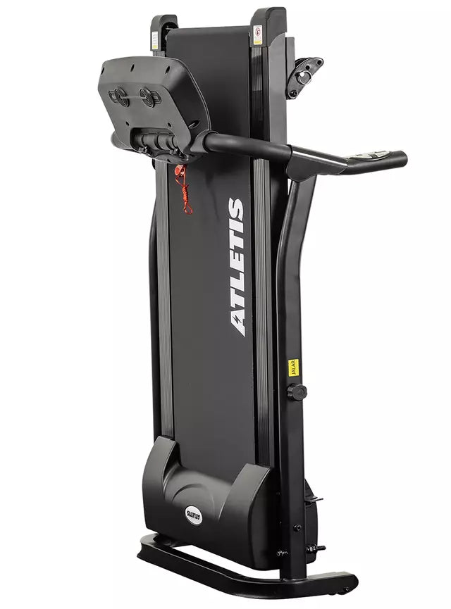 Trotadora Plegable Atletis M200 Inclinación 3 Niveles 12 km/h, Negro