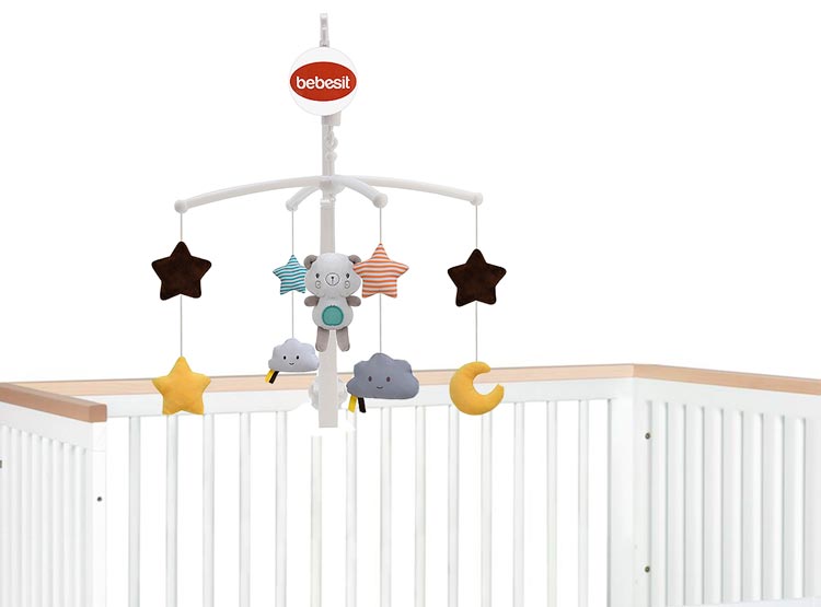 Móvil Musical Entretenido Bebesit Osito Del Bosque 63605a