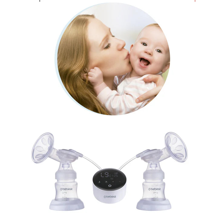 Extractor De Leche Electrico Recargable Bebesit Duo Lx Blanco