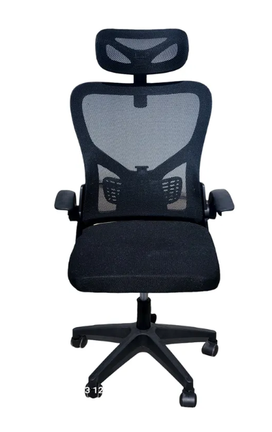 Silla De Escritorio Con Cabecera Generico Negro