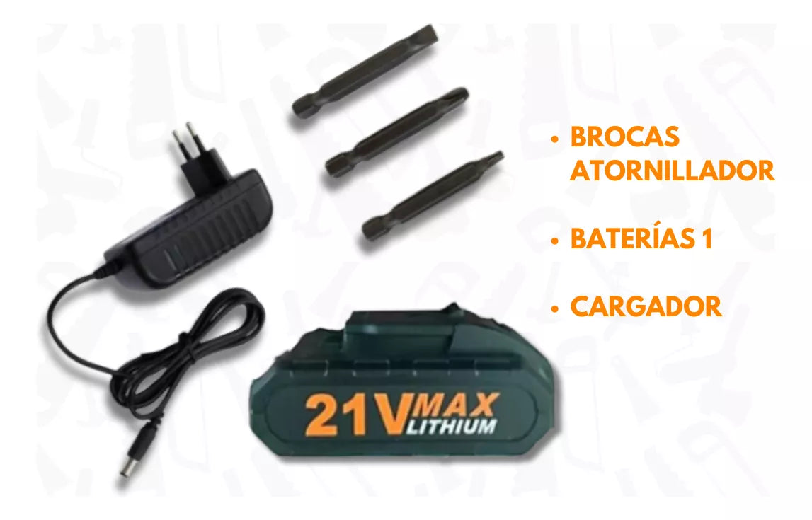 Taladro Atornillador Inalambrico 21v Lernen Tiec