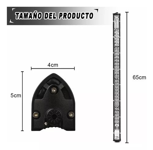 Barra De 80 Luces Generico Led Estroboscopicas Blanco Y Ambar 26In