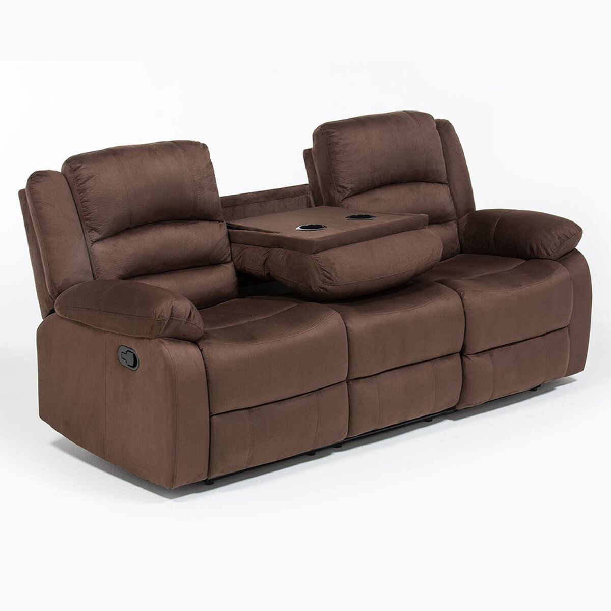 Sofá Daniels FG98060S ELE 3 Cuerpos Café