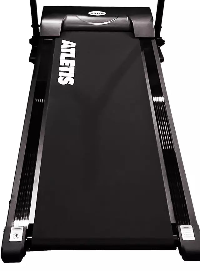 Trotadora Plegable Atletis M200 Inclinación 3 Niveles 12 km/h, Negro