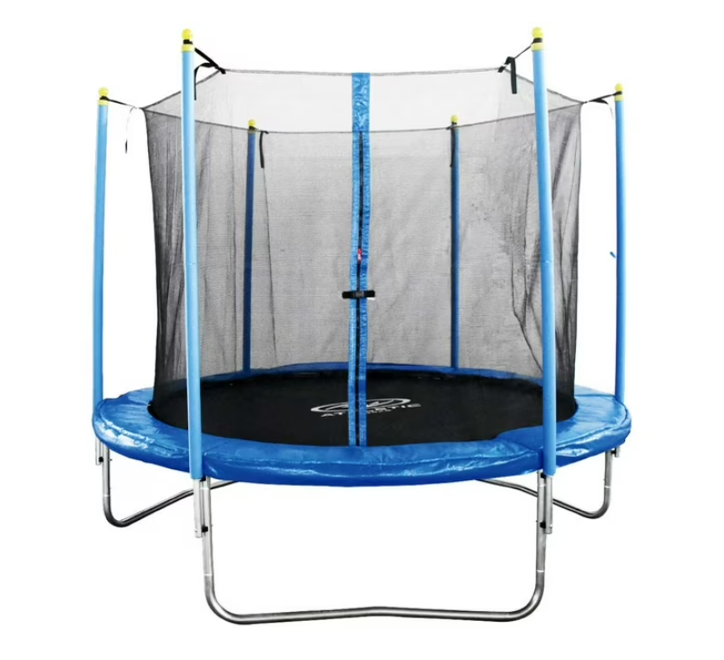 Trampolín con Red Protectora Athletic Works CTR-12-P11-C, 3.66m, Negro/Azul