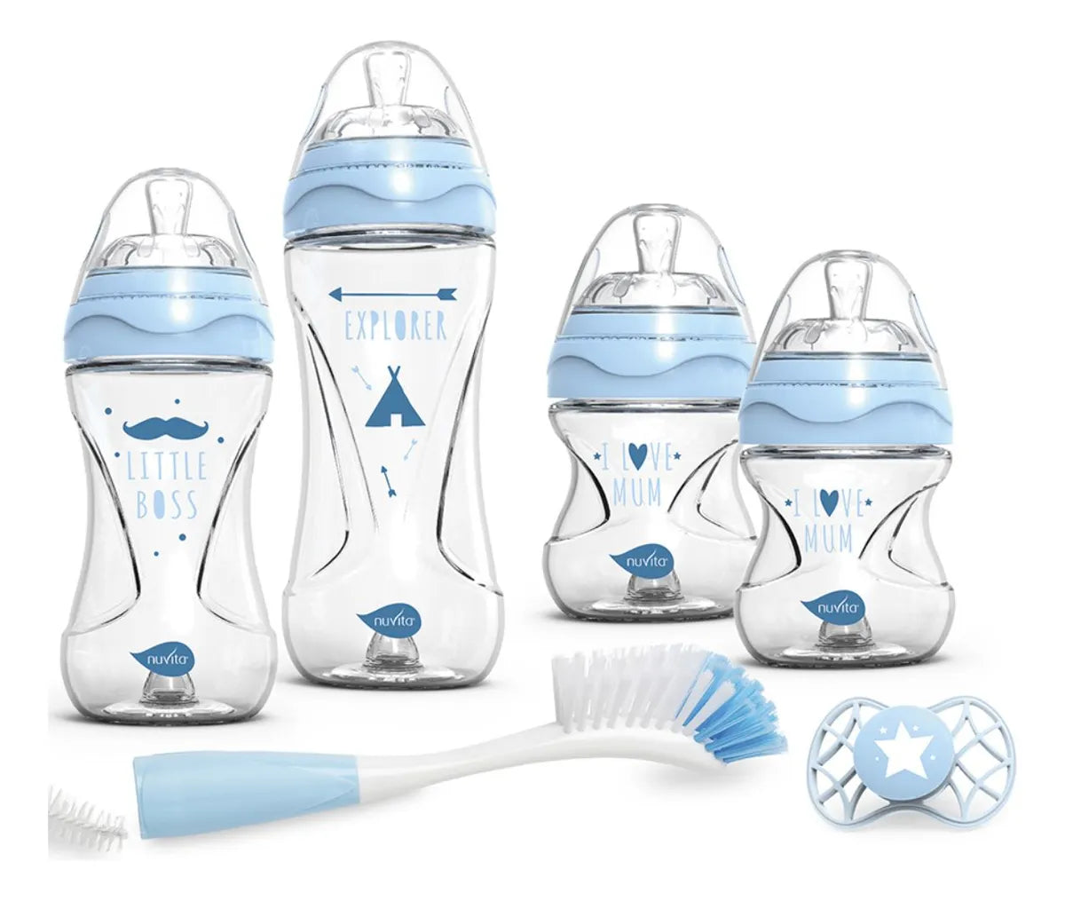 Set de Lactancia Starter Nuvita 7 Azul