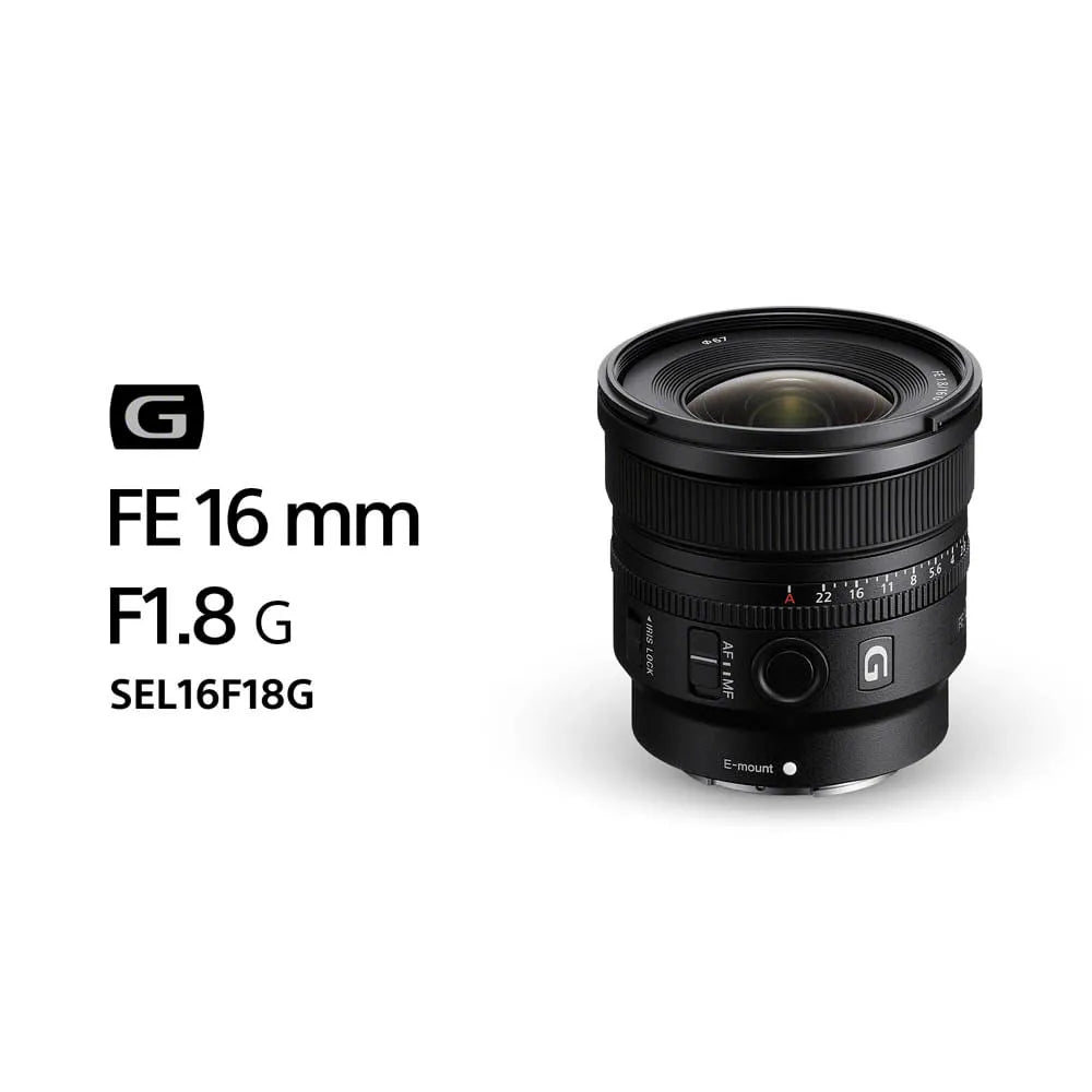 Lente Sony SEL16F18G FE 16mm F1.8 G