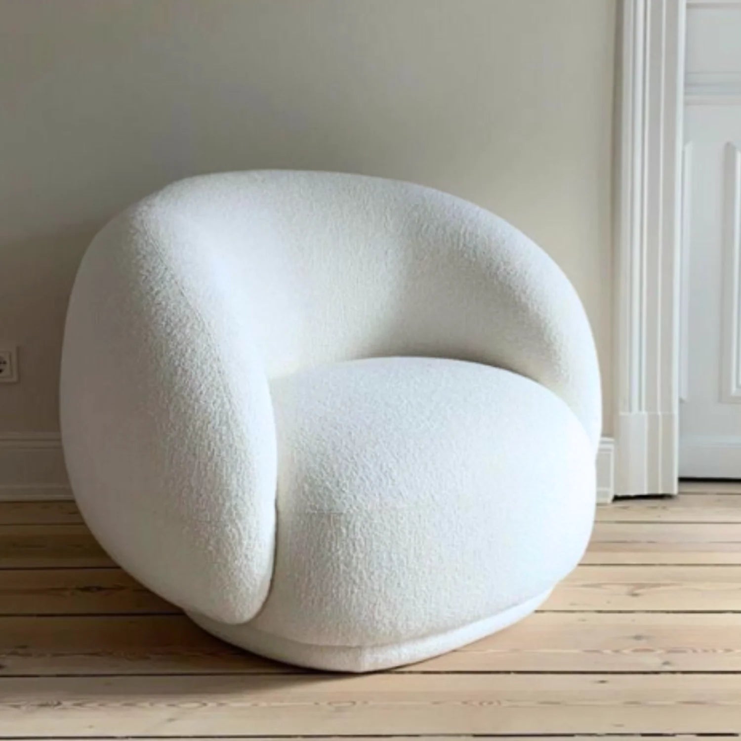 Sillón Individual Santu Home & Deco Nórdico Blanco