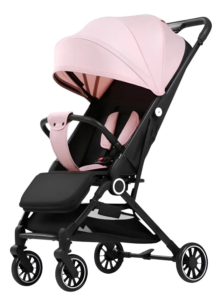 Coche de Paseo Ultra Compacto LUBABYCAS GO Travel, Rosado