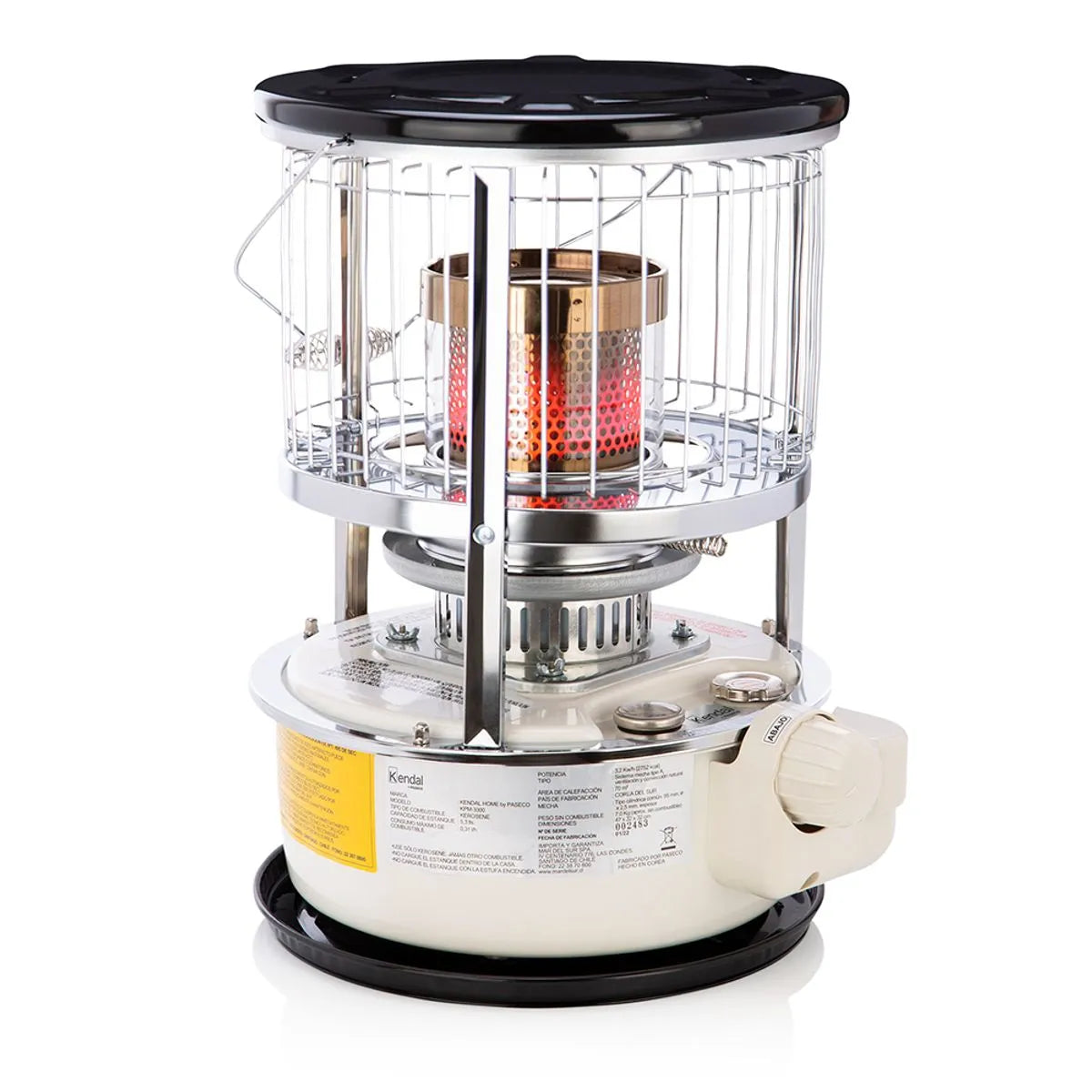 Estufa a Parafina Kendal KPM-3300 5.3 Litros Blanco