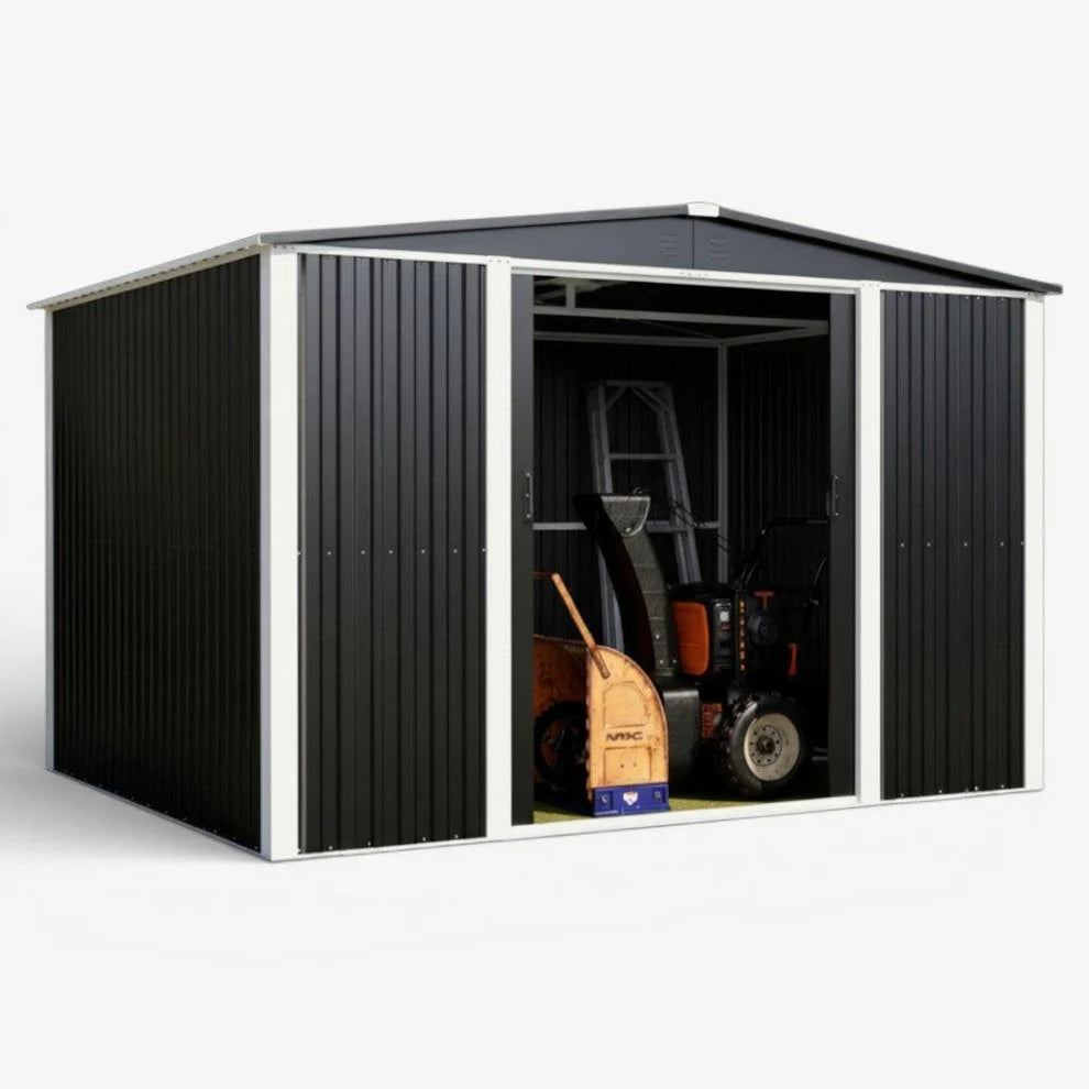 Bodega Exterior Doble Techo Metanek DS-06 Black 300x300 cm