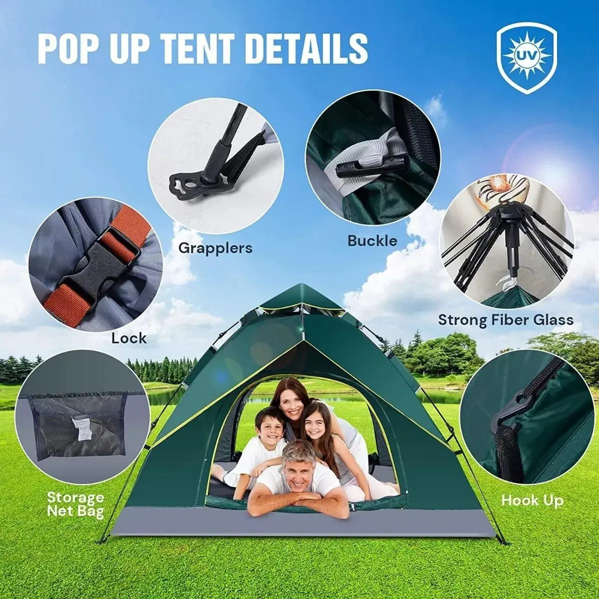 Carpa Iglu Nautika Panda 2 Impermeable para 2 Personas