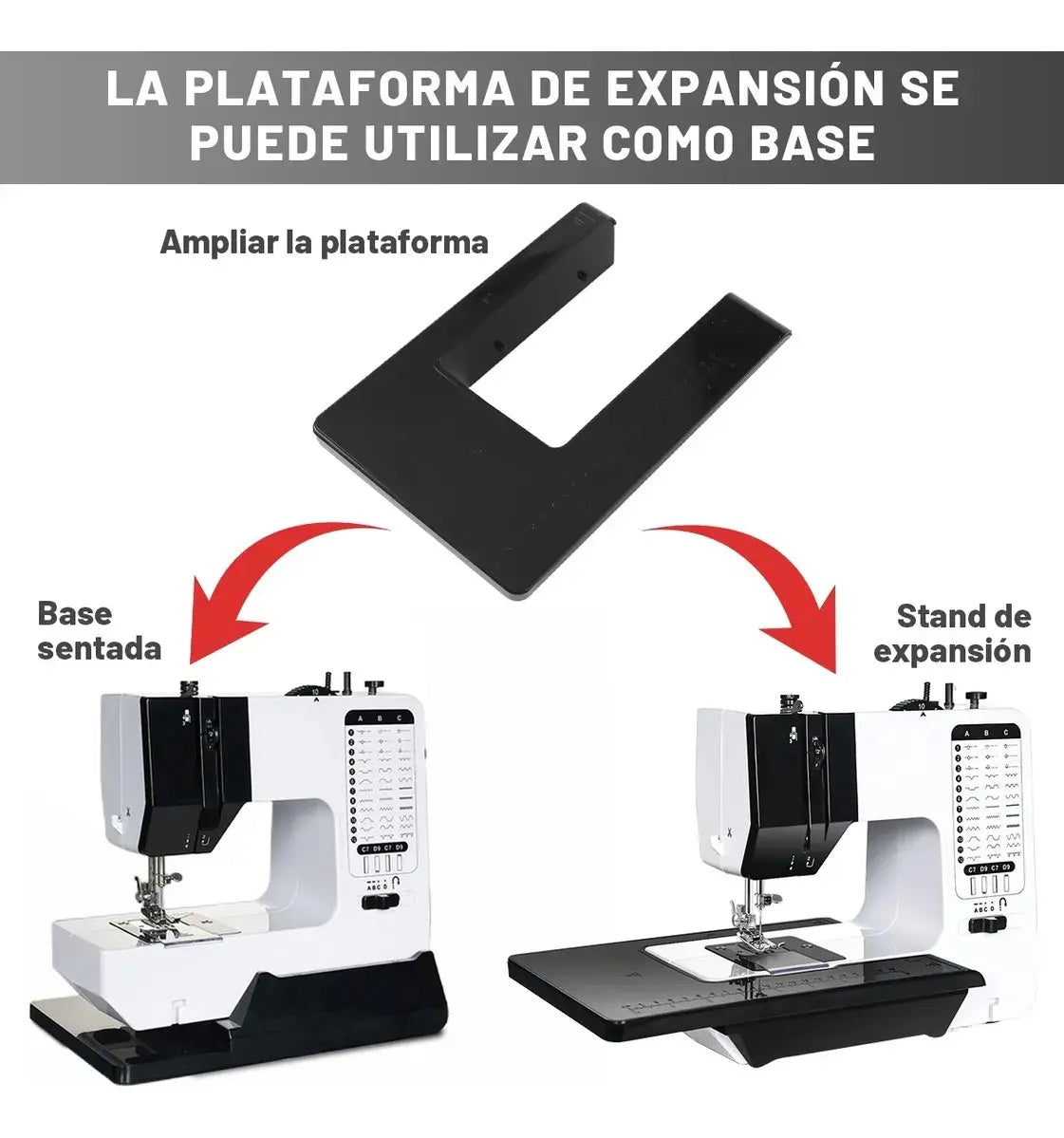 Máquina de Coser Eléctrica Doméstica Portátil 38 Puntadas