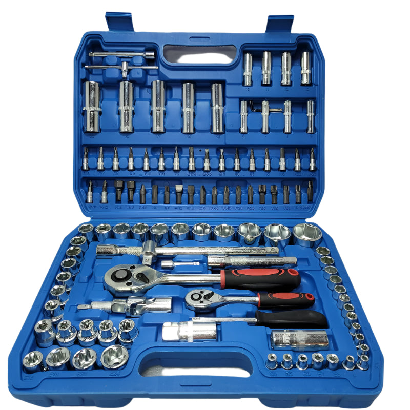 Maleta Dados Tubo 1/4 Y 1/2 Tools Tn0305 / Profesional Gris 108pcs