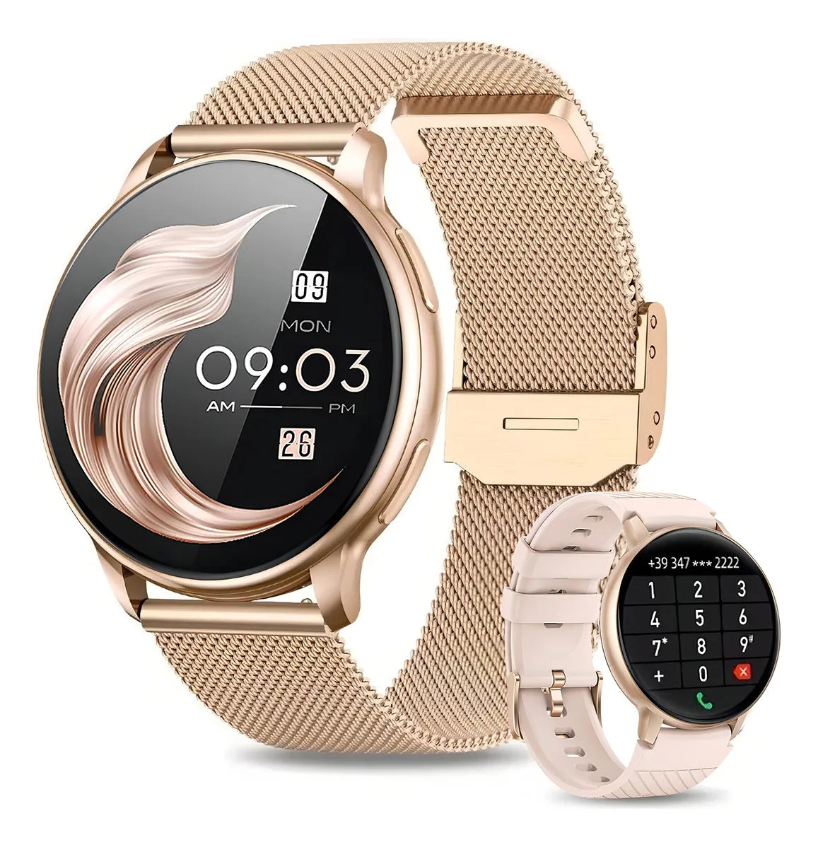 Reloj Inteligente Sport Smart Watch Bw0608f Dorado Femenino