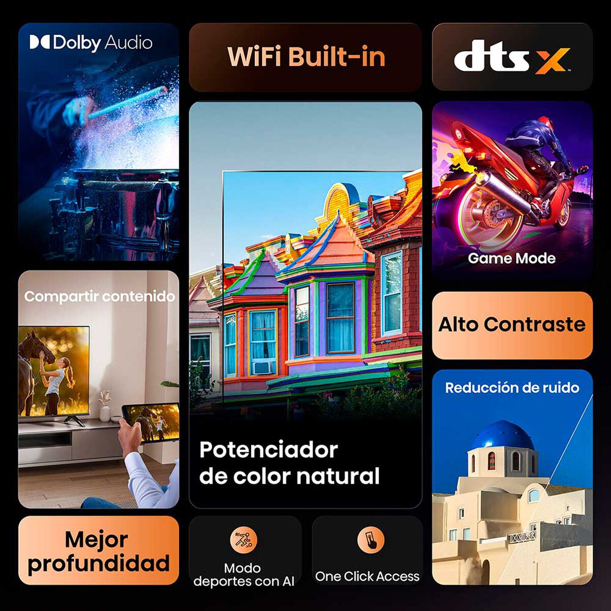 Smart TV Hisense LED 40A4NV FHD 40 pulgadas