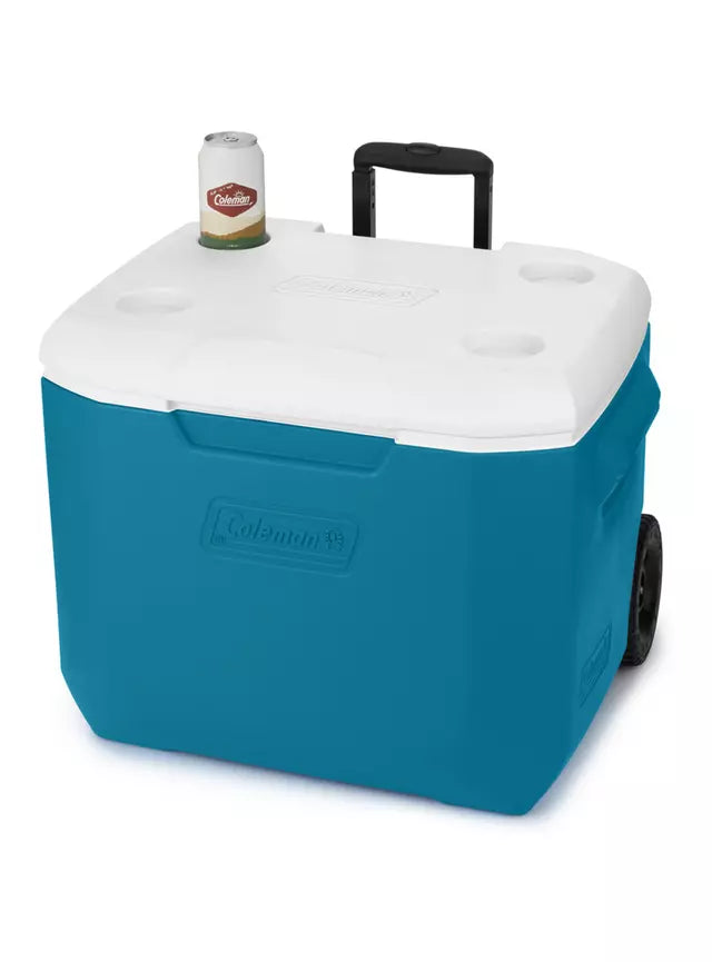 Cooler con Ruedas Coleman Chiller 56.7 Litros Azul