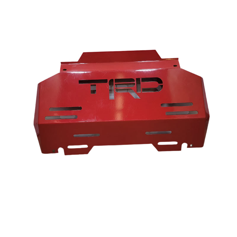 Cubre Carter Tapa Motor Trd Toyota Hilux Vigo 2012-16 Rojo