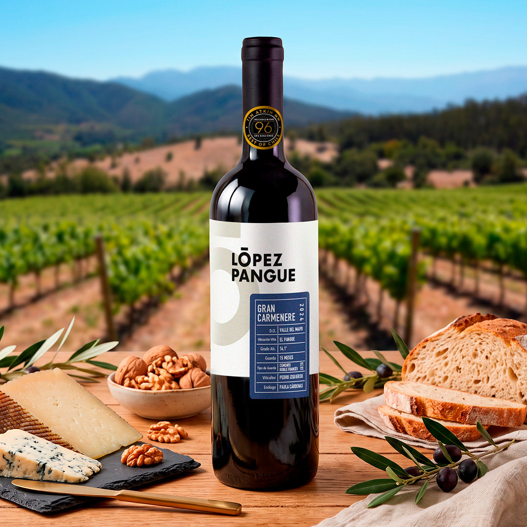 Vino Carmenere Gran Reserva El Pangue Maipo 2024
