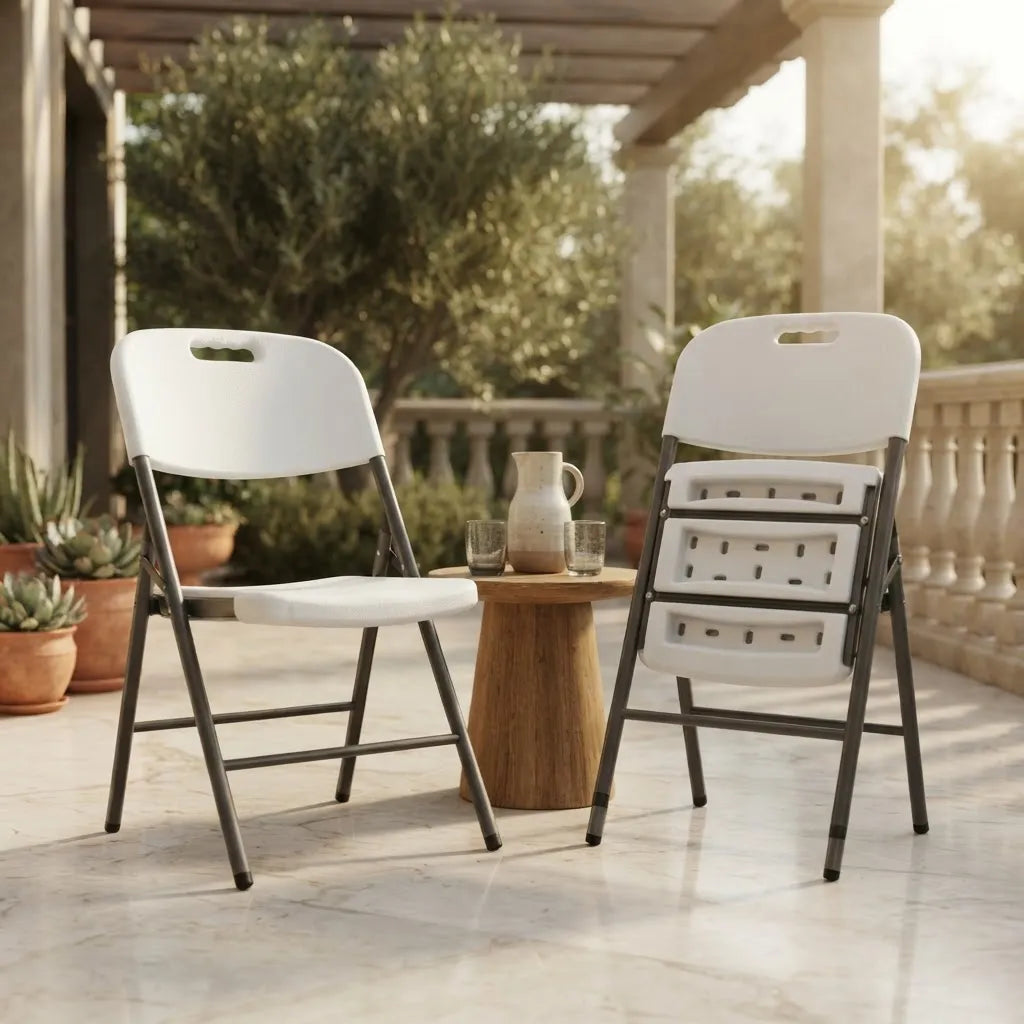 Set de 4 Sillas de Alta Resistencia Calas Blanco