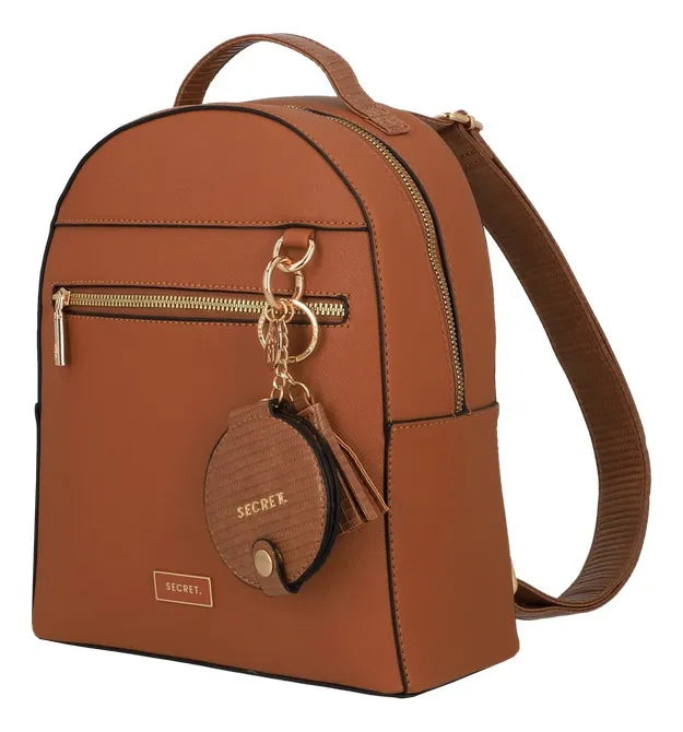 Mochila + Espejo Secret Albacete Fw25 Cafe Femenino