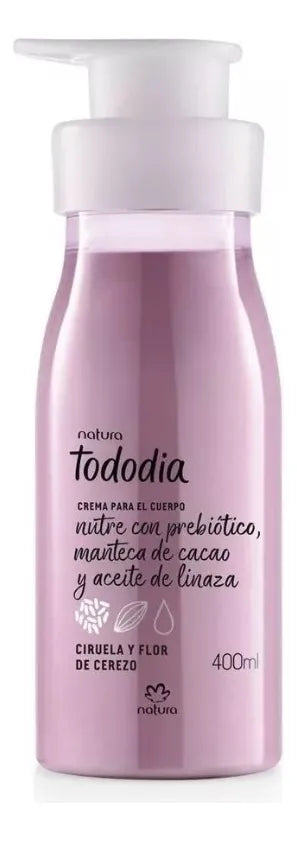 Crema Para El Cuerpo Natura Tododia Ciruela Y Flor De Cerezo 400ml Femenino