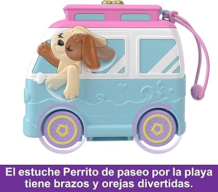 PLAYSET ESTUCHE PERRITO EN CARAVANA POLLY POCKET HRD36 NIÑA