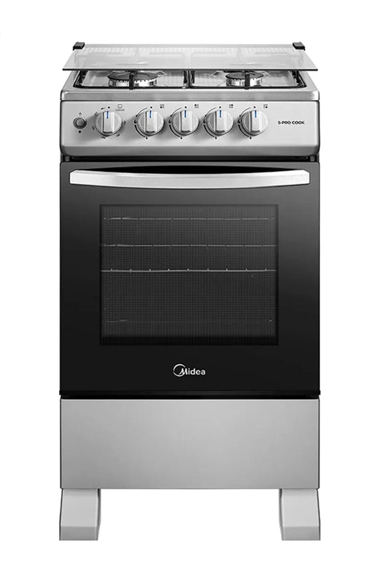Cocina Midea MFO-MG20TCSSL 4 Platos Gas Licuado Plata