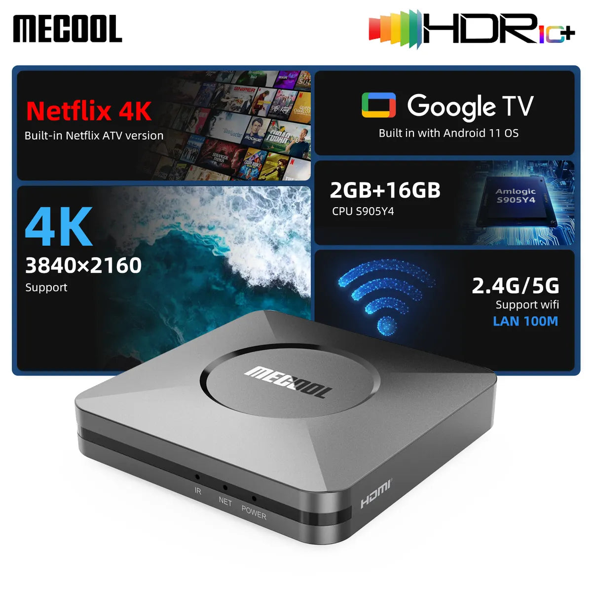 TV Box MECOOL M2 Pro Android 11 4K