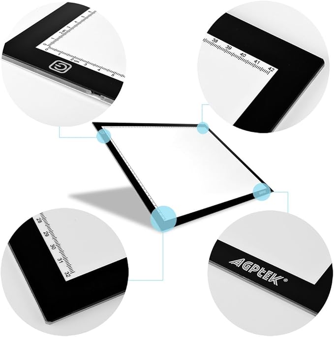 Mesa De Luz Dibujo Led Agptek A3usb Blanco A3 Size