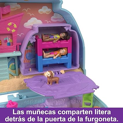 PLAYSET ESTUCHE PERRITO EN CARAVANA POLLY POCKET HRD36 NIÑA