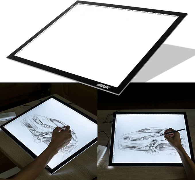 Mesa De Luz Dibujo Led Agptek A3usb Blanco A3 Size