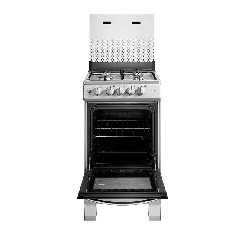 Cocina Midea MFO-MG20TCSSL 4 Platos Gas Licuado Plata