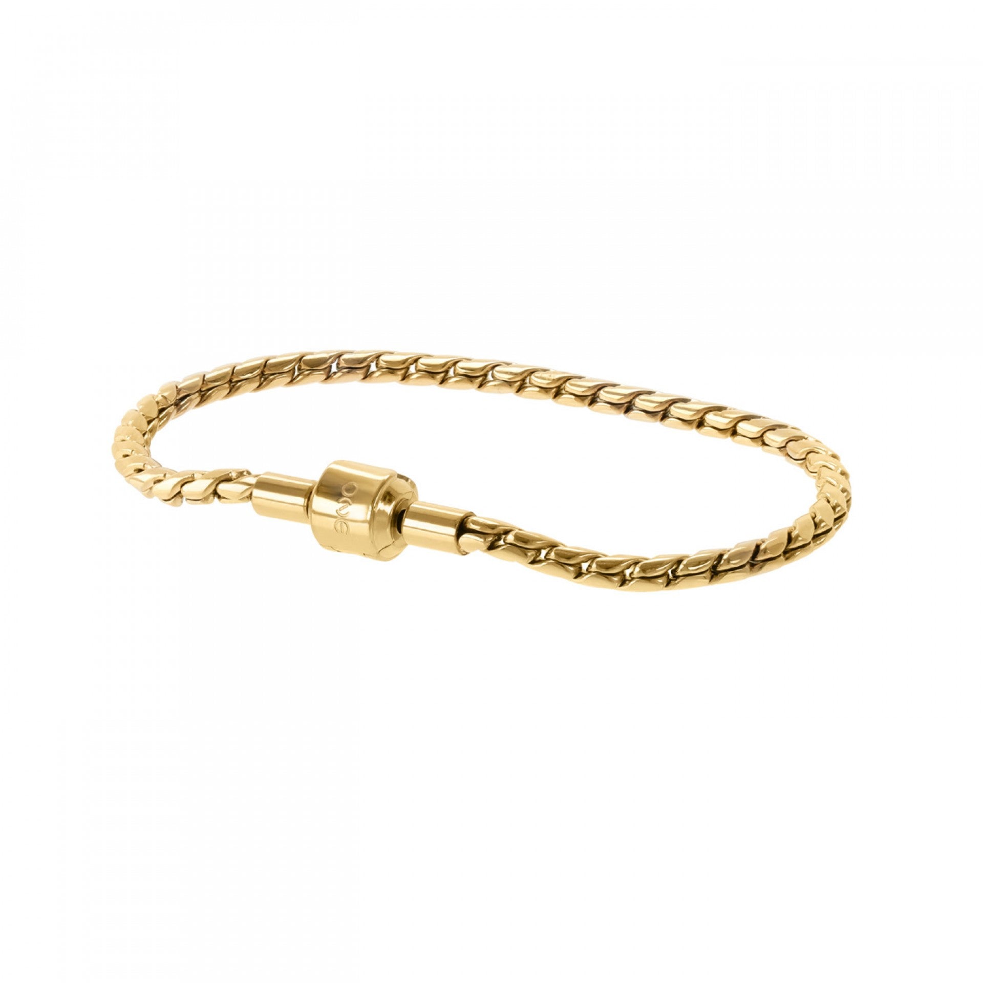 Pulsera One Energy Master Twisted Gold