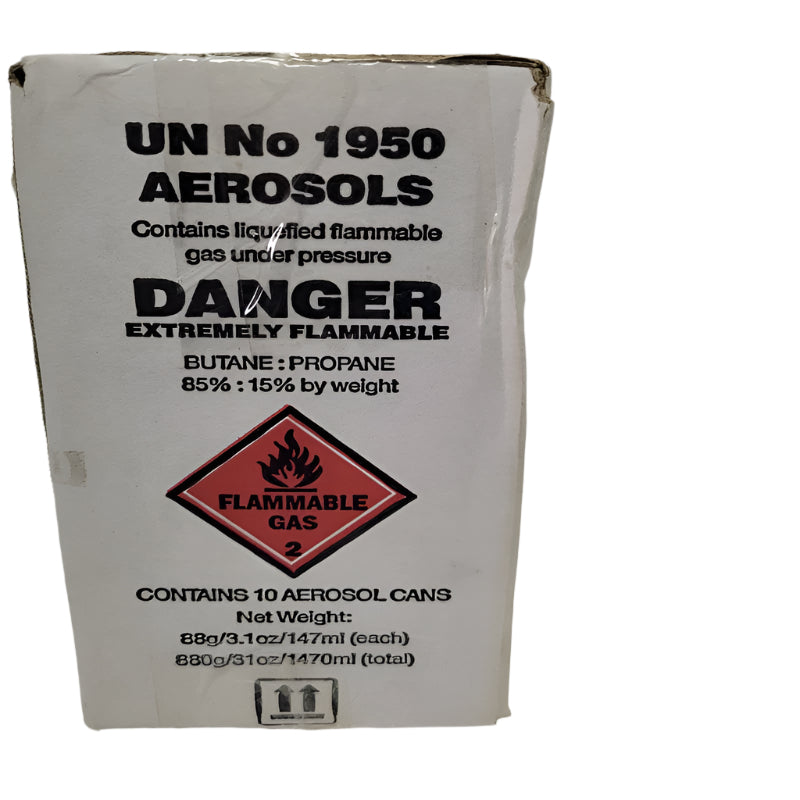 Pack X10 Gas Inflamable Licuado Fctflames Bajo Presion 147ml