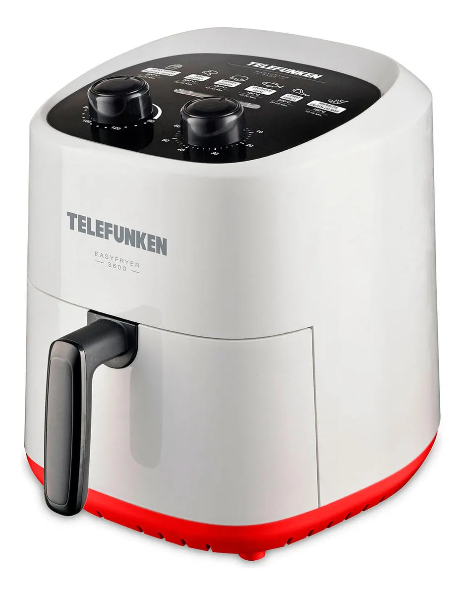 Freidora De Aire 1400w Telefunken Easyfryer-3600 Blanco 3.6l