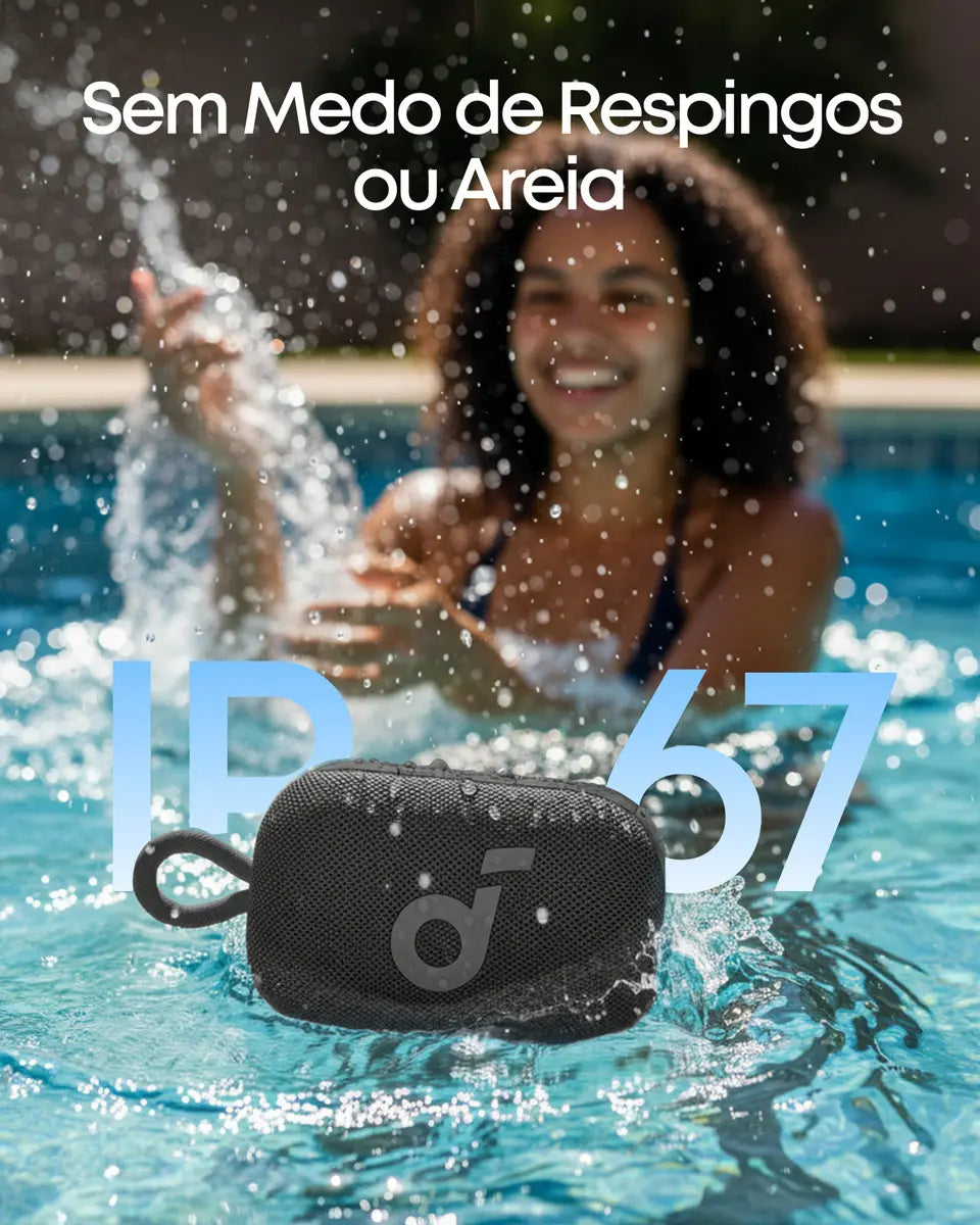 Parlante Bluetooth Soundcore Select 4 Go all day power vibrant vibes Negro