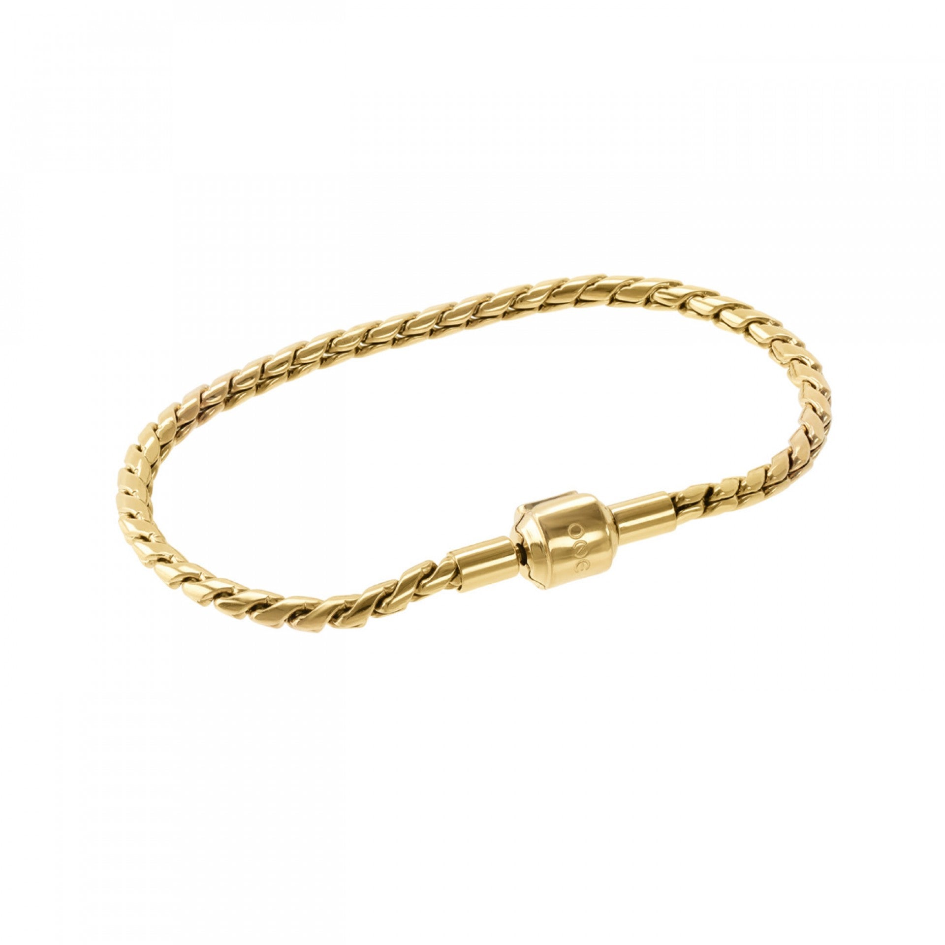 Pulsera One Energy Master Twisted Gold