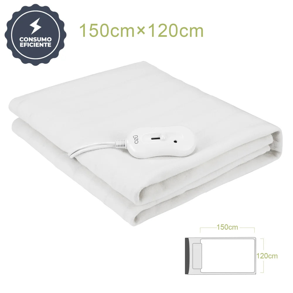 Calienta Cama Poliester Ozu Uw-002 Blanco 1/2 Plazas 150x120 cm