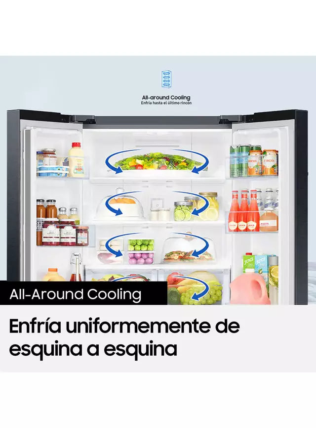 Refrigerador French Door Samsung RF27CG5910B1 Negro 707 Litros