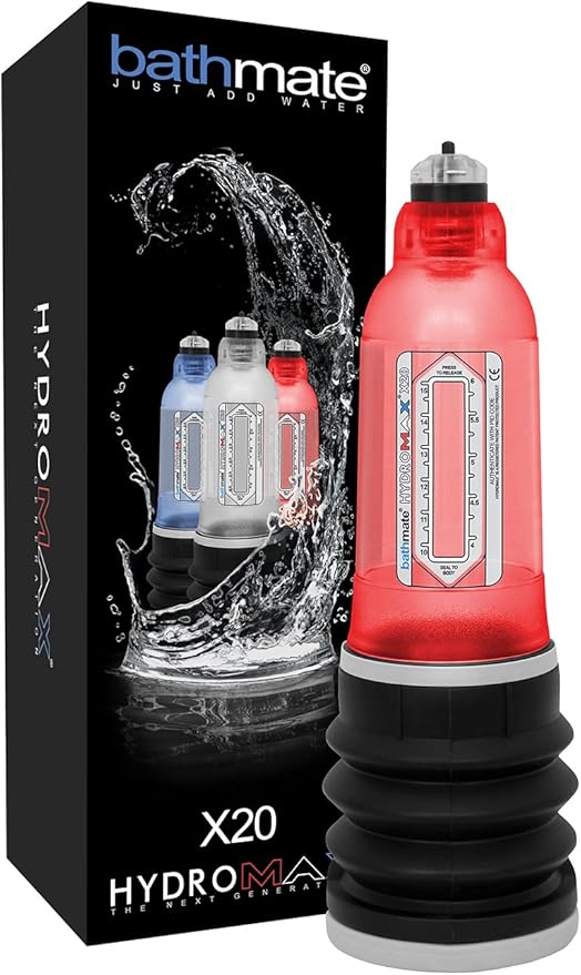 Bomba De Vacío En Agua Hydromax X20 Bathmate Rojo Agua