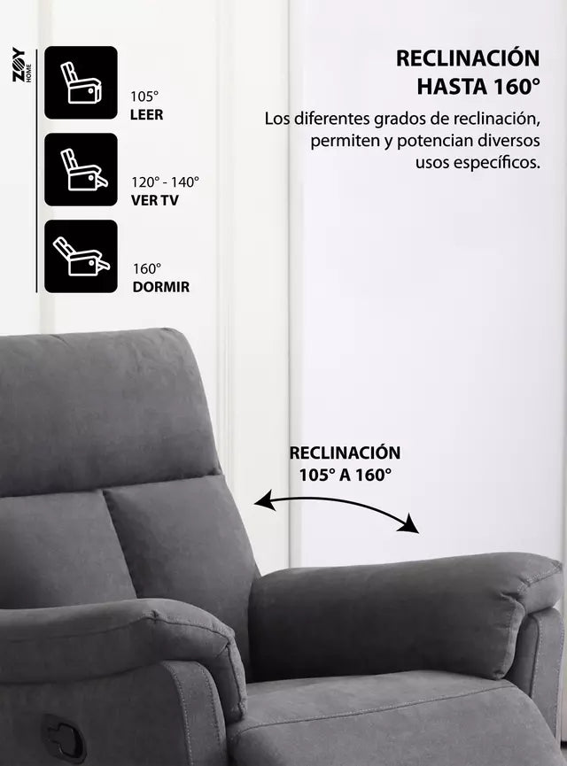 Bergere Beijing Tela Grafito Zoy Home RR5643AF51D, Grafito