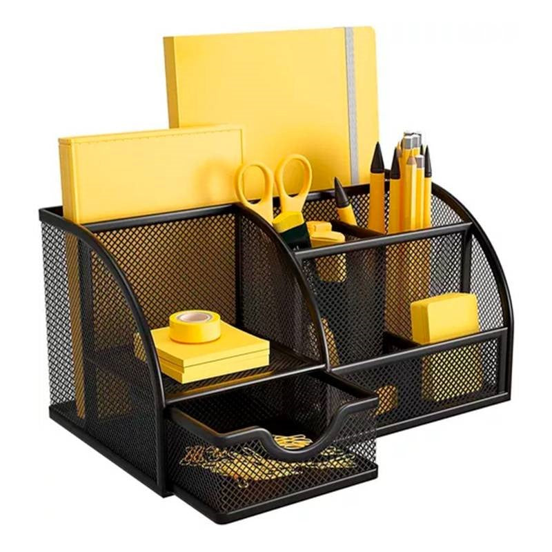 Organizador De Escritorio Genérico De Malla Negro