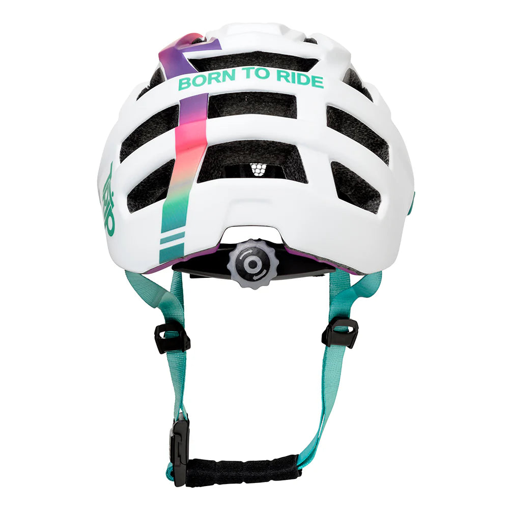 Casco Trip Enduro White/Turquesa Femenino S/M