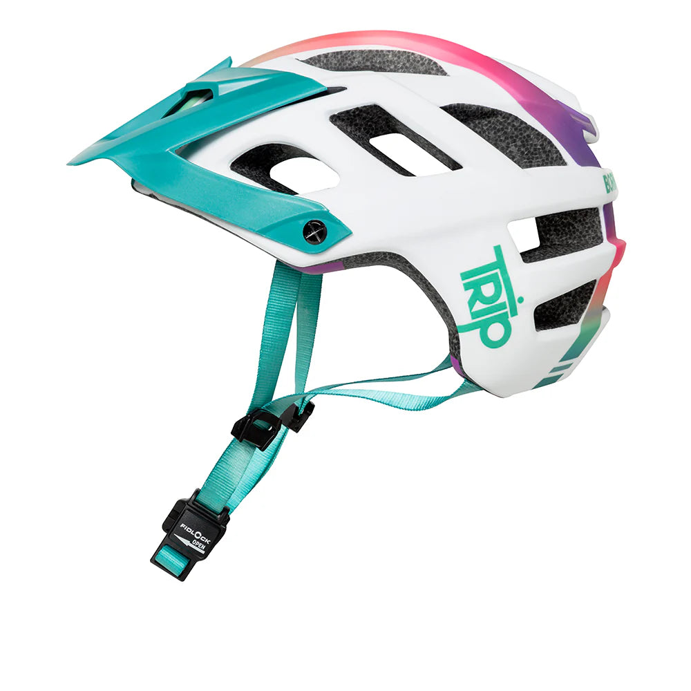 Casco Trip Enduro White/Turquesa Femenino S/M
